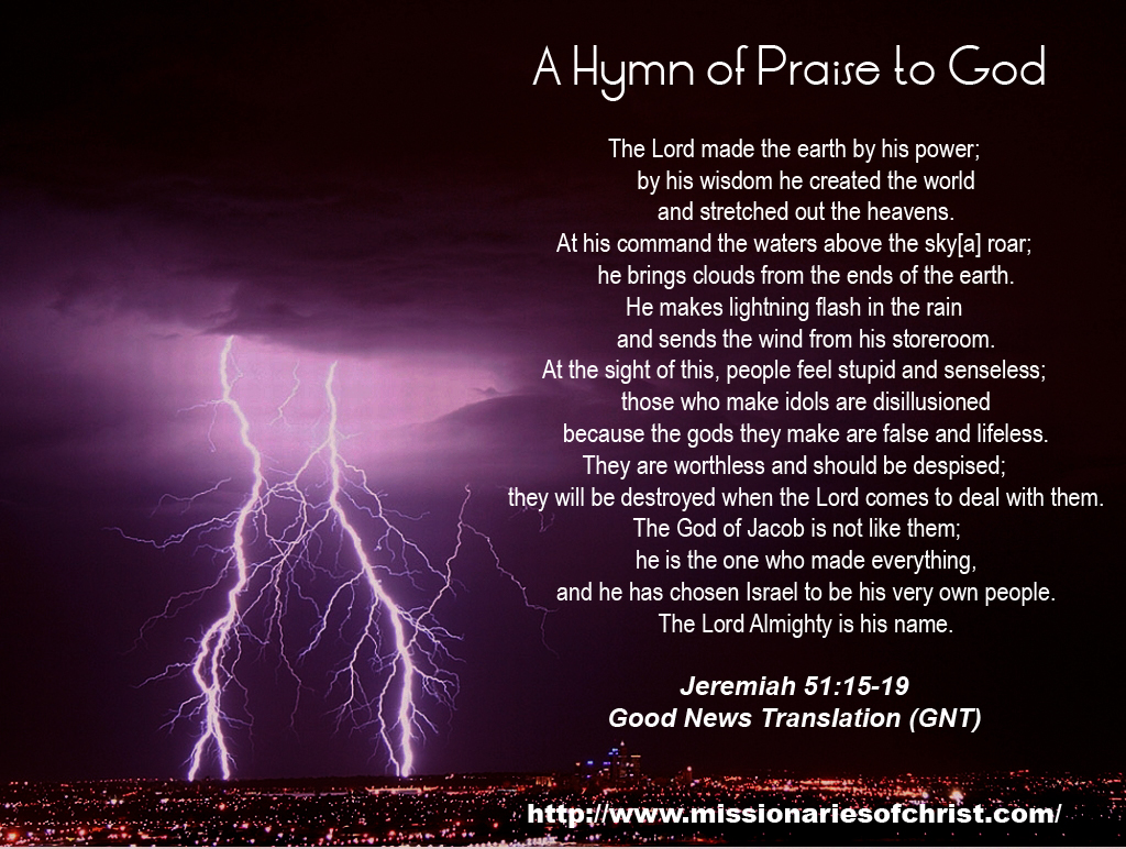 A Hymn of Praise to God
