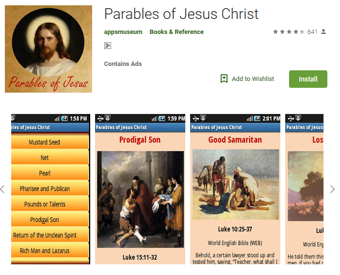 FREE Android App – Parables of Jesus Christ – Download Now!