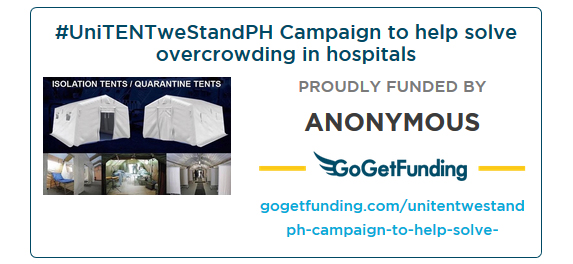 Let Us Support UniTENTweStandPH Campaign to help solve overcrowding in hospitals