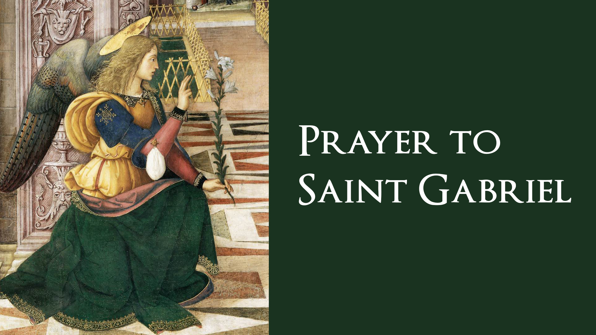 Prayer to Saint Gabriel