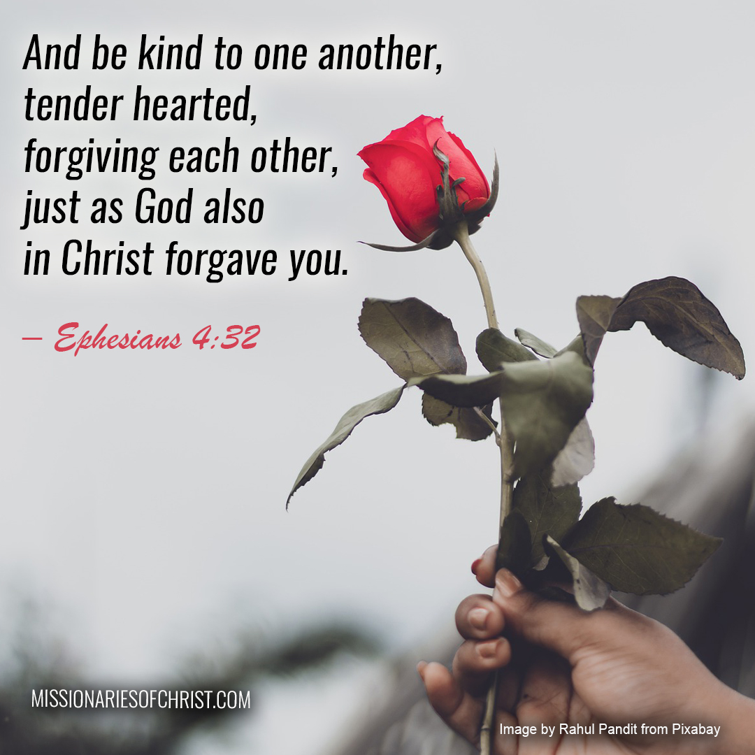 Bible Verse On Forgiveness Missionaries Of Christ Catholic Reading