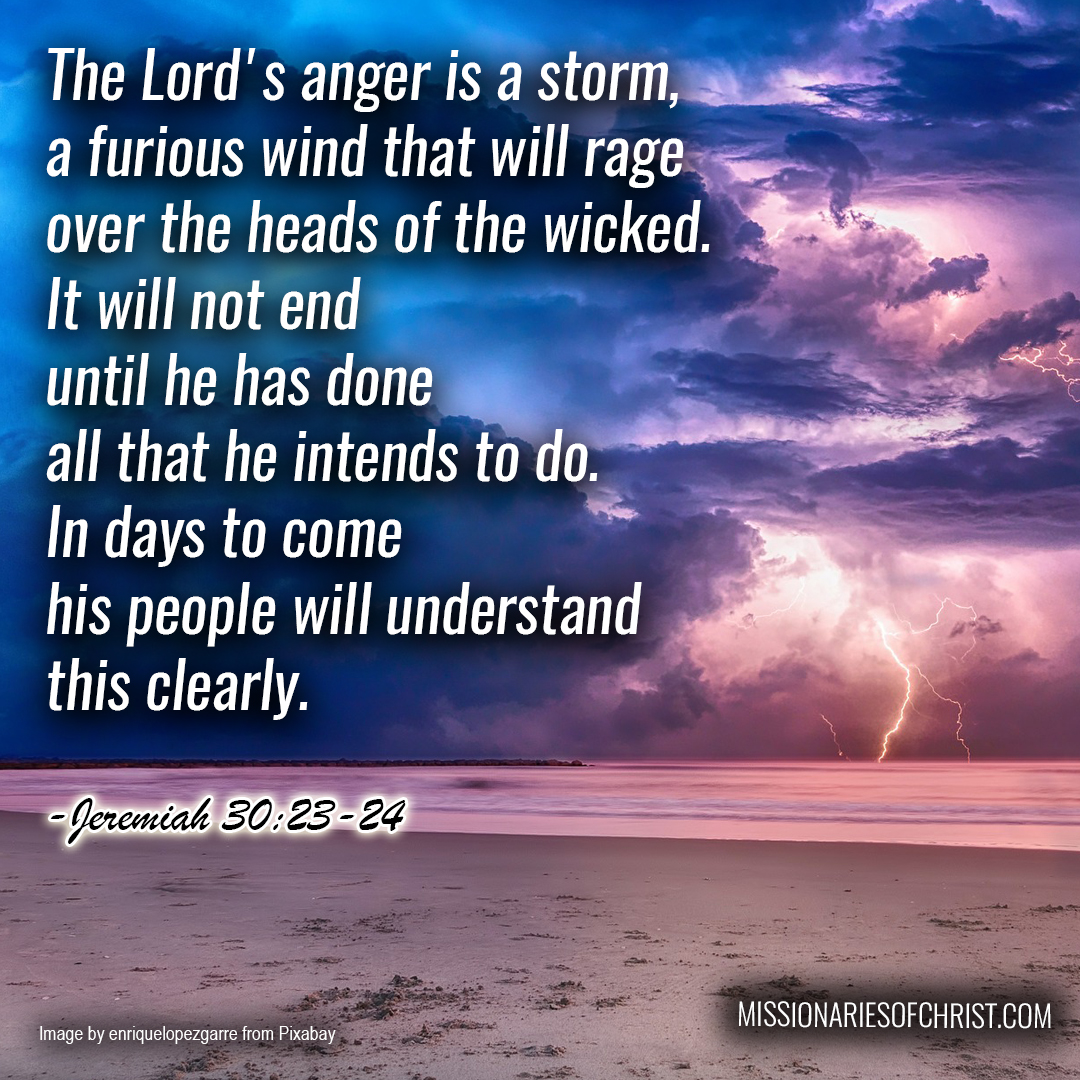 Bible Verse on the Anger of the Lord