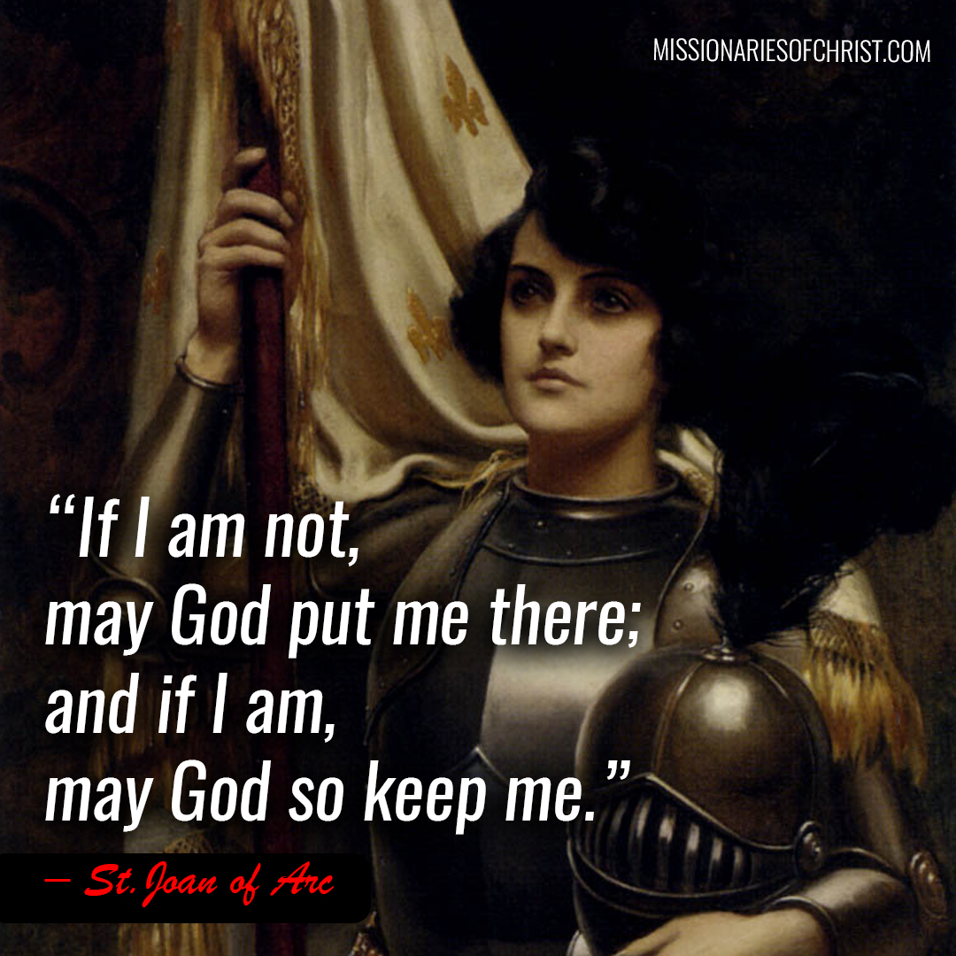 Saint Joan of Arc Quote on Following the Will of God