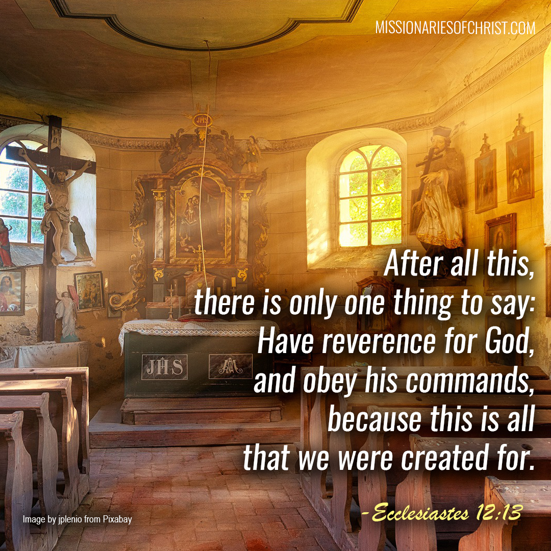 Bible Verse on Having Reverence for God