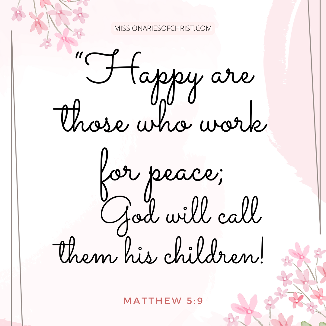 Bible Verse About Peacemakers