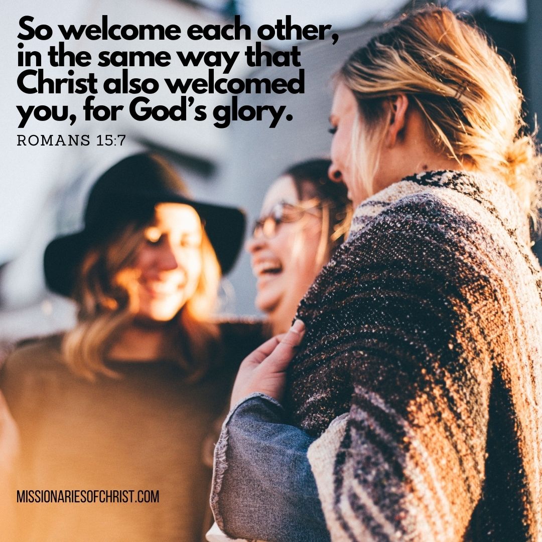 Bible Verse on How to Welcome Others