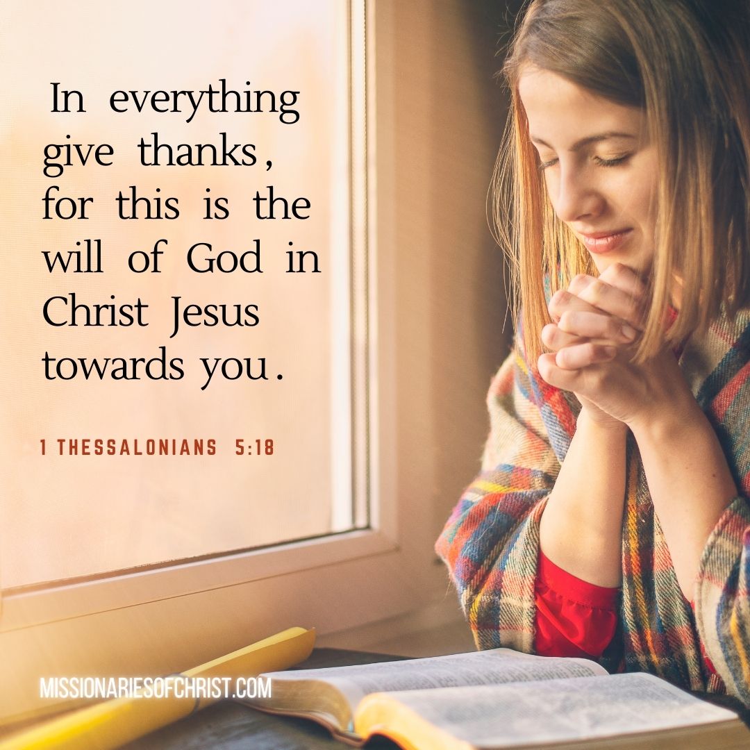 Bible Verse About Giving Thanks