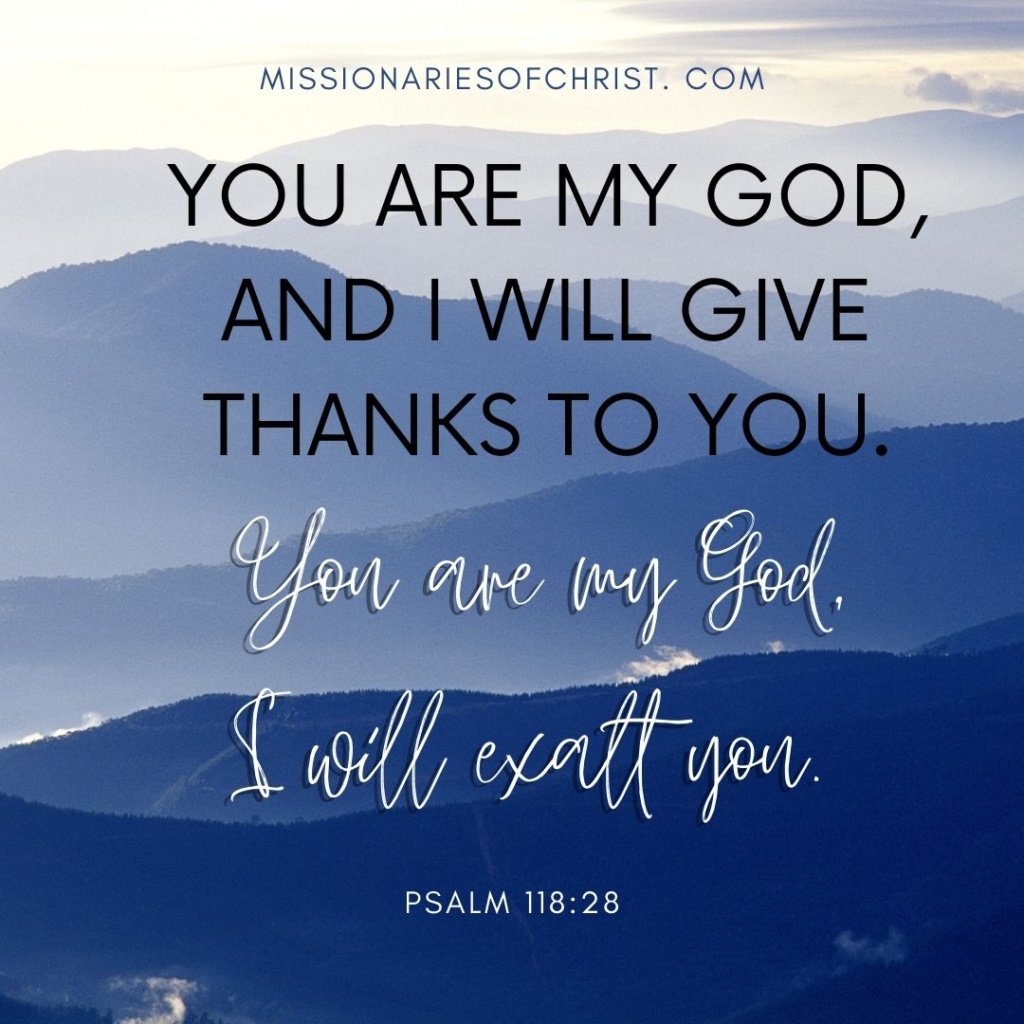 Bible Verse About Giving Thanks To God Missionaries Of Christ