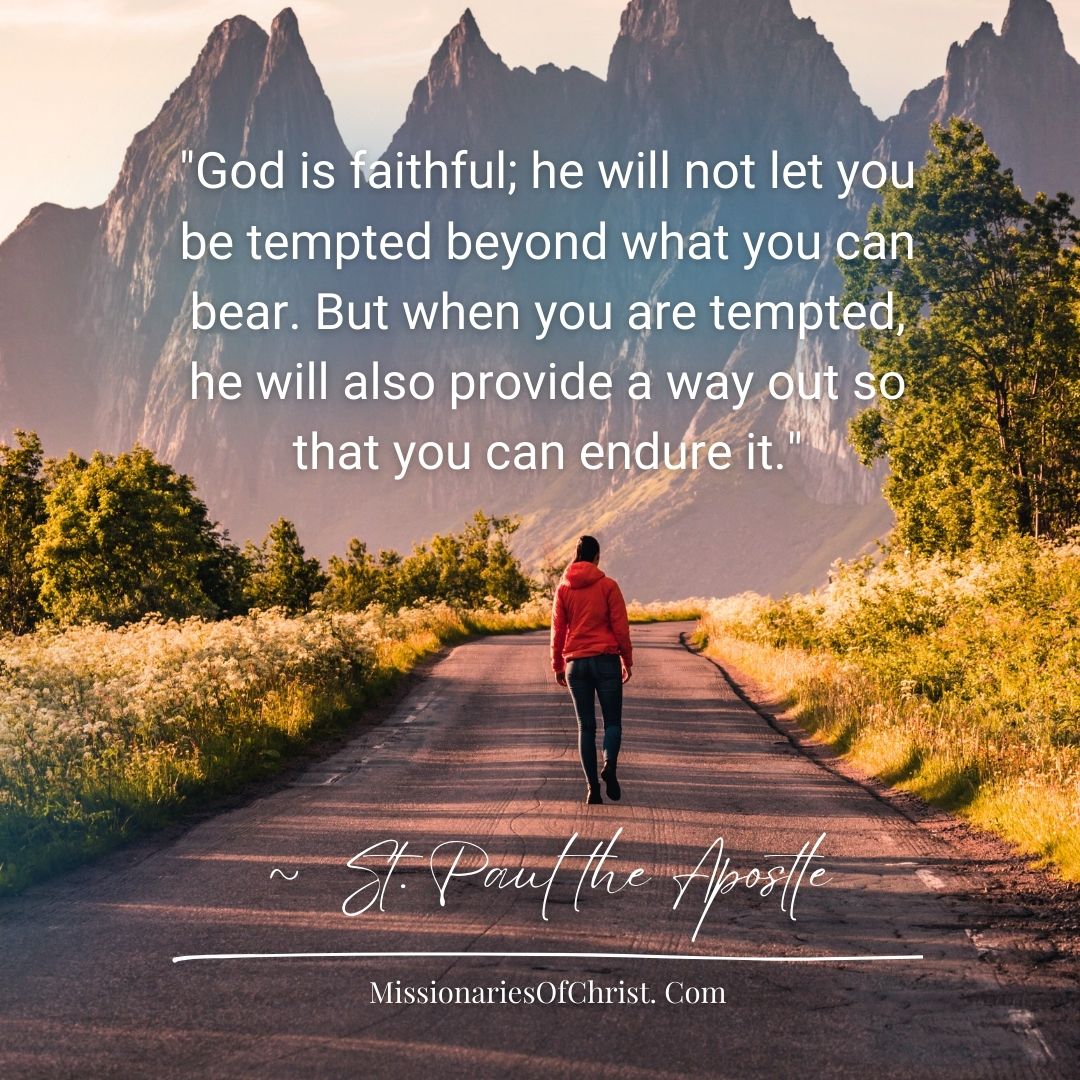 Saint Paul Quote on Temptation