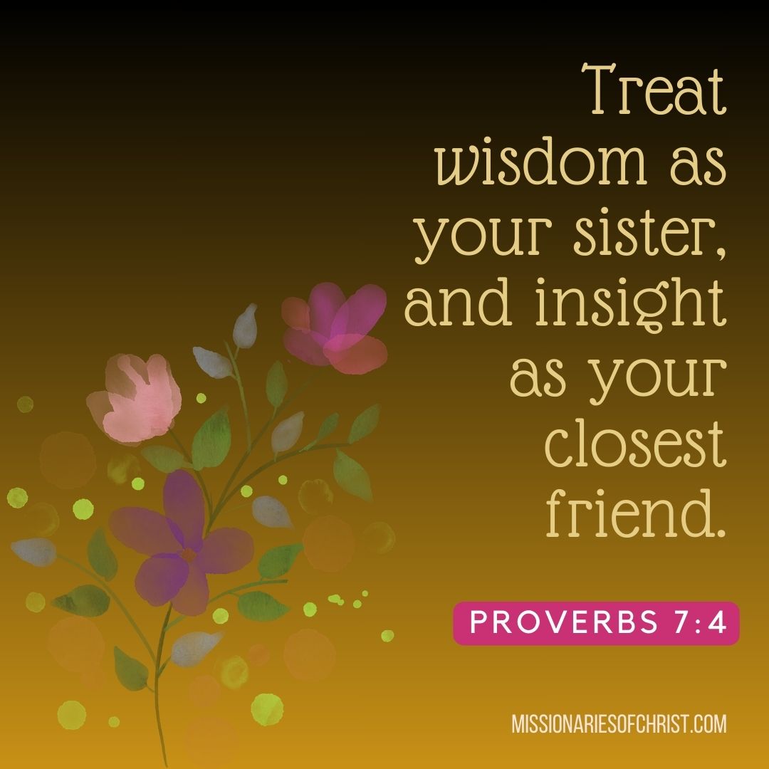Bible Verse About Wisdom and Insight