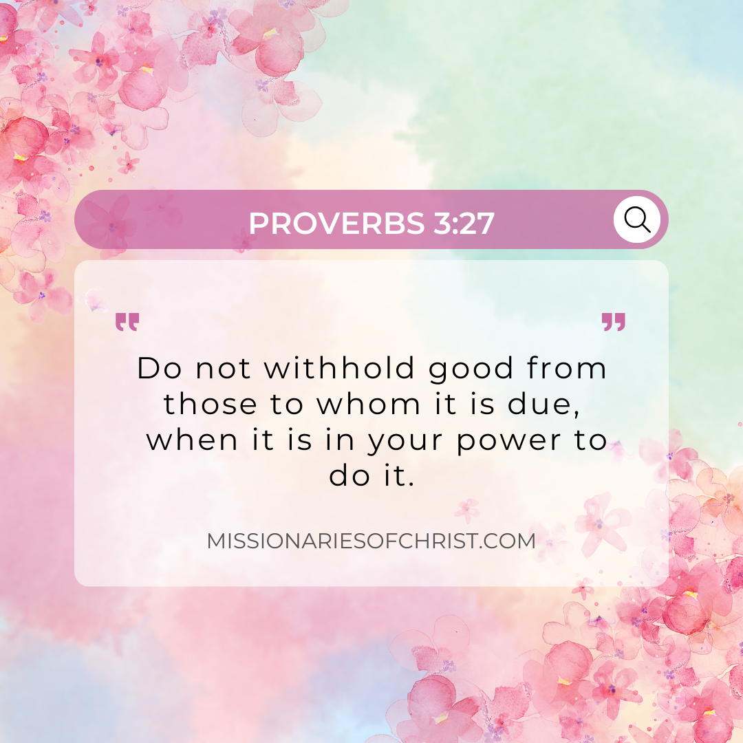 Bible Verse About Doing the Good that You Can
