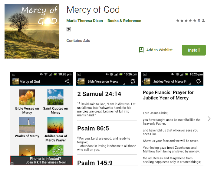 FREE Android App – Mercy of God – Download Now!