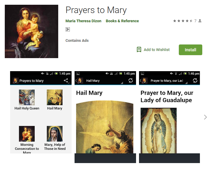 FREE Android App – Prayers to Mary – Download Now!
