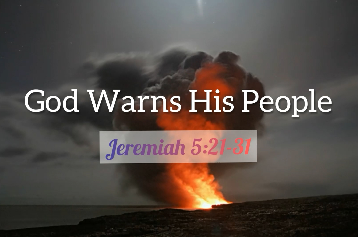 God Warns His People